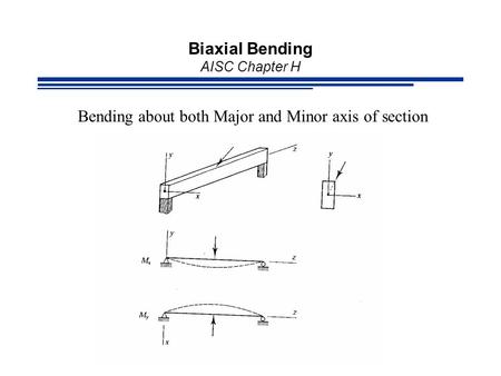 Biaxial Bending AISC Chapter H