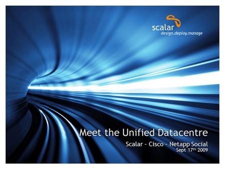 / 2 © Copyright 2008. scalar decisions inc. Not for redistribution outside of the intended audience. Cisco Silver Certified Partner  Unified Compute.