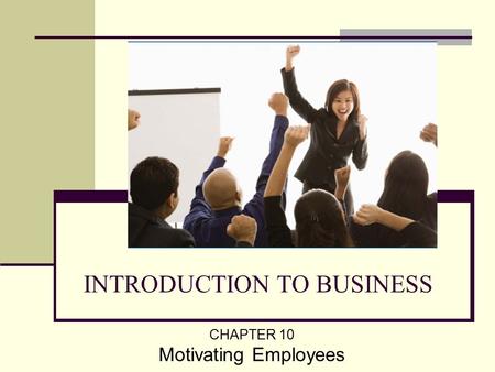 INTRODUCTION TO BUSINESS