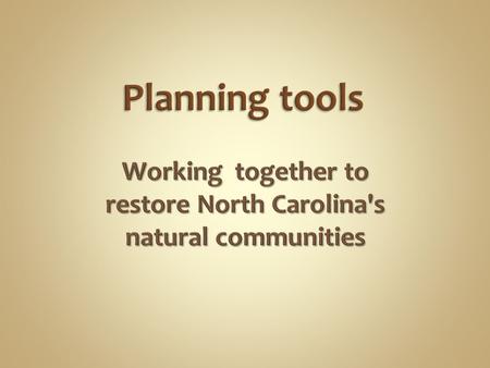 EEP wants to do a better job creating natural ecosystems. CVS provides improved reference data, target design, monitoring, and data management and analysis.