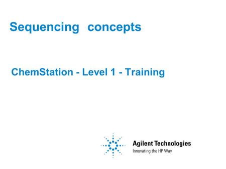 ChemStation - Level 1 - Training