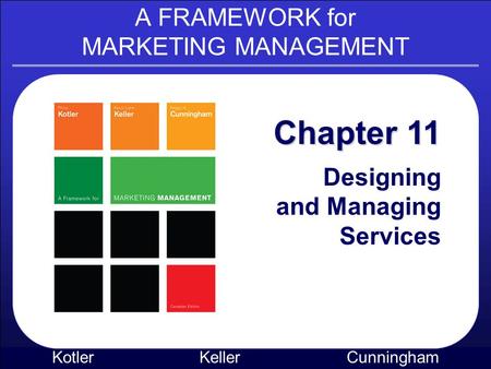 A FRAMEWORK for MARKETING MANAGEMENT