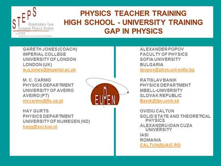 ALEXANDER POPOV FACULTY OF PHYSICS SOFIA UNIVERSITY BULGARIA RATISLAV BANIK PHYSICS DEPARTMENT MBELL-UNIVERSITY SLOVAK REPUBLIC.