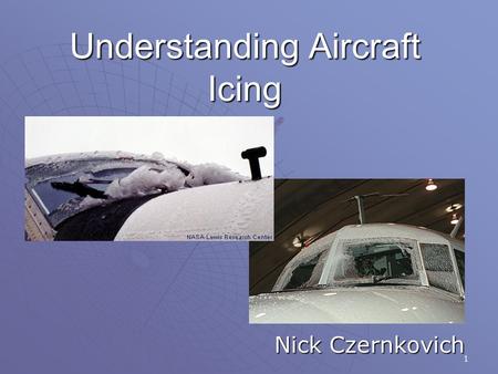 Understanding Aircraft Icing