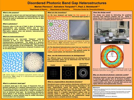 What are the inventions? (1) We have designed and tested the first example of a disordered photonic heterostructure that blocks light equally in all directions.