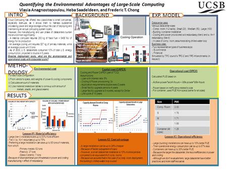 Quantifying the Environmental Advantages of Large-Scale Computing Quantifying the Environmental Advantages of Large-Scale Computing Vlasia Anagnostopoulou,