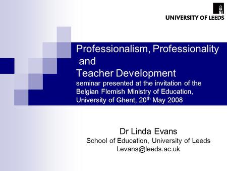 School of Education, University of Leeds