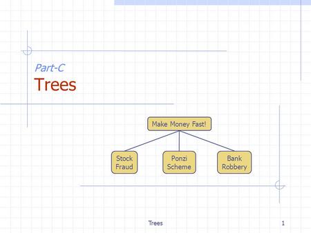 Trees1 Part-C Trees Make Money Fast! Stock Fraud Ponzi Scheme Bank Robbery.