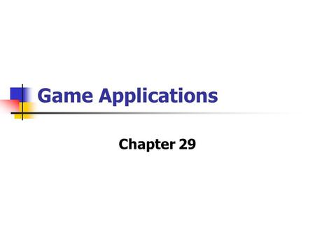 Game Applications Chapter 29. Nash Equilibrium In any Nash equilibrium (NE) each player chooses a “best” response to the choices made by all of the other.