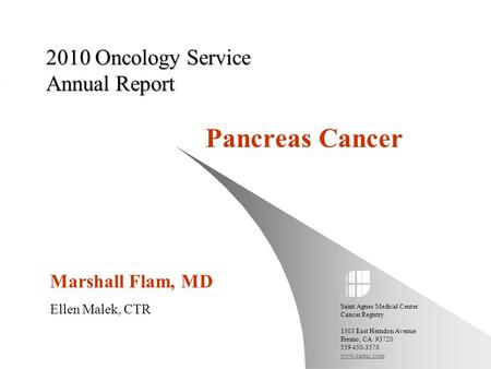 2010 Oncology Service Annual Report