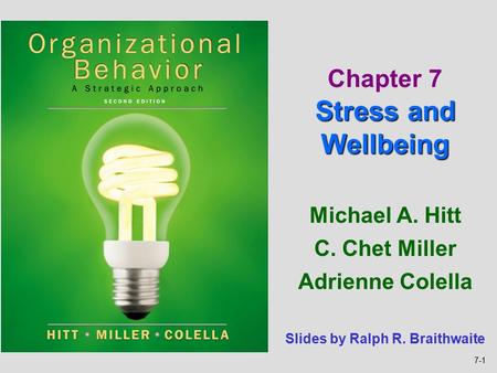 Chapter 7 Stress and Wellbeing