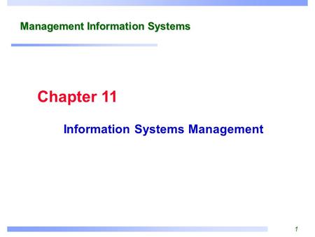 Management Information Systems