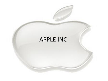 APPLE INC.