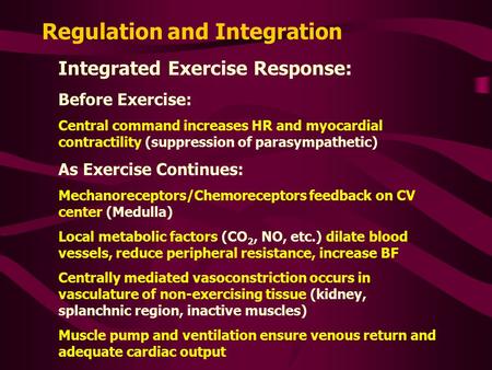 Regulation and Integration