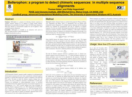 A PCR-generated chimeric sequence usually comprises two phylogenetically distinct parent sequences and occurs when a prematurely terminated amplicon reanneals.