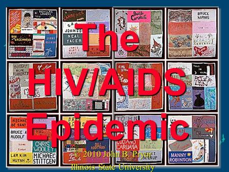 The HIV/AIDS Epidemic © 2010 John B. Pryor Illinois State University.