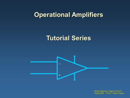 Operational Amplifiers