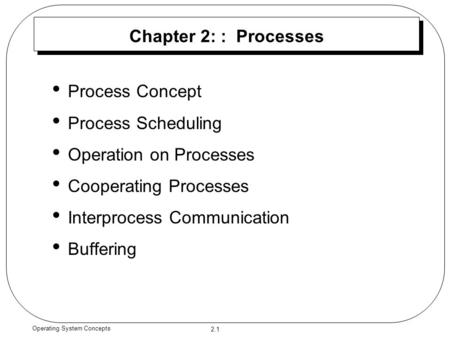 Operating System Concepts