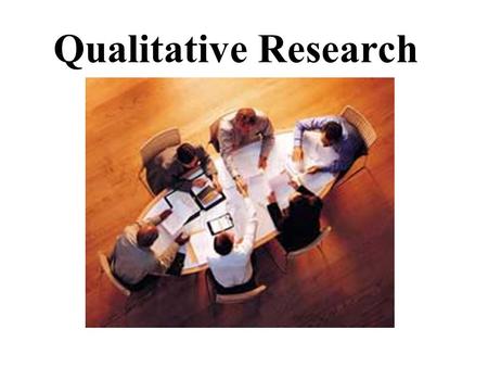 Qualitative Research.