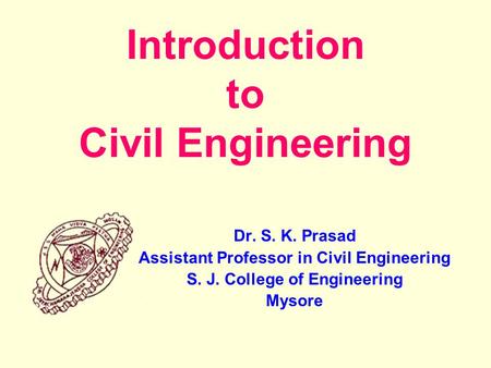 Introduction to Civil Engineering