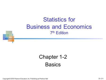 Business and Economics 7th Edition