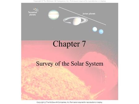 Survey of the Solar System