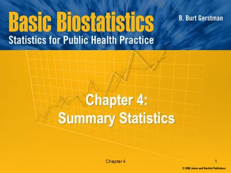 Chapter 41. 2 In Chapter 3… … we used stemplots to look at shape, central location, and spread of a distribution. In this chapter we use numerical summaries.