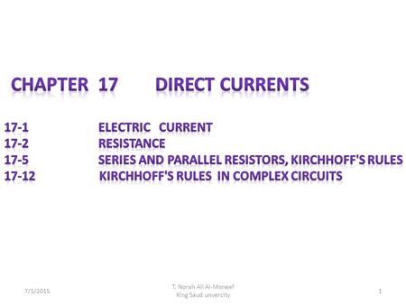 7/1/20151 T. Norah Ali Al-Moneef King Saud unvercity.