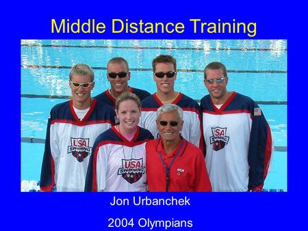 Middle Distance Training