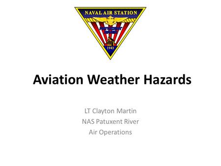 Aviation Weather Hazards