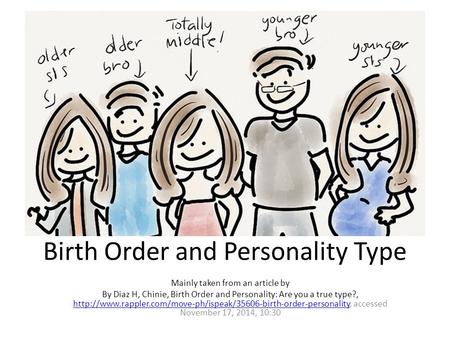 Birth Order and Personality Type