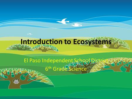 Introduction to Ecosystems