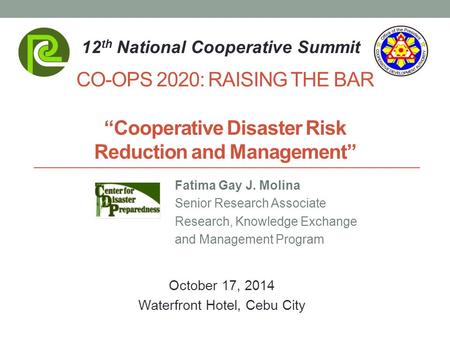 October 17, 2014 Waterfront Hotel, Cebu City