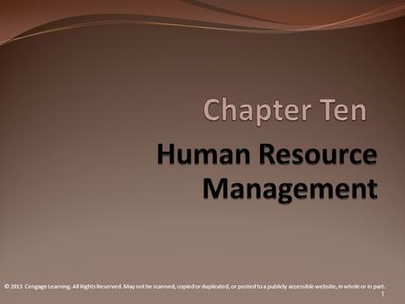 Human Resource Management