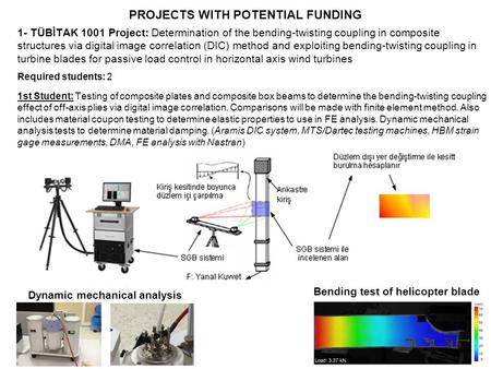 PROJECTS WITH POTENTIAL FUNDING