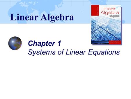 Chapter 1 Systems of Linear Equations