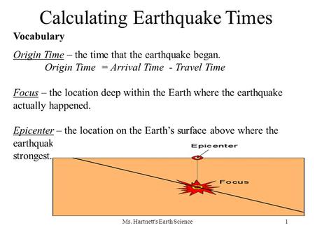 Ms. Hartnett's Earth Science