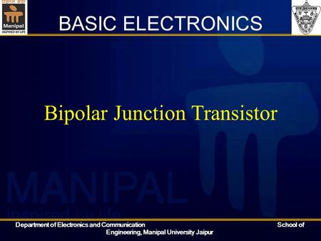 Bipolar Junction Transistor