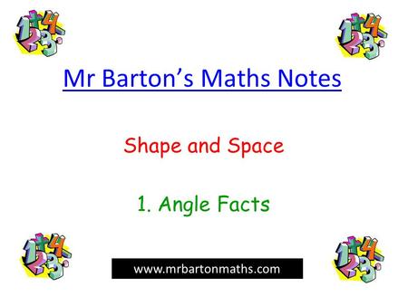 Mr Barton’s Maths Notes