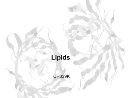 Lipids CH339K. What are lipids? Grab bag of molecular types Common link is their hydrophobicity –Fats –Glycerophospholipids –Sphingolipids –Waxes –Eicosanods.