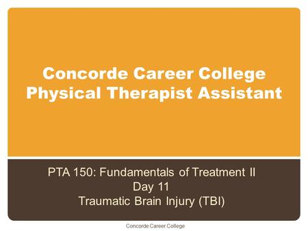 Concorde Career College Physical Therapist Assistant