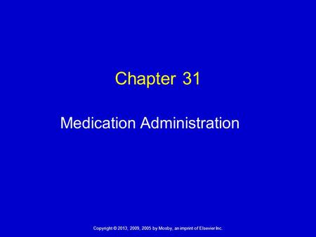 Medication Administration