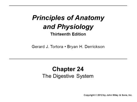 Principles of Anatomy and Physiology