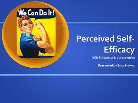 Perceived Self-Efficacy