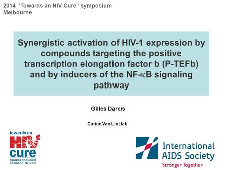 2014 “Towards an HIV Cure” symposium Melbourne