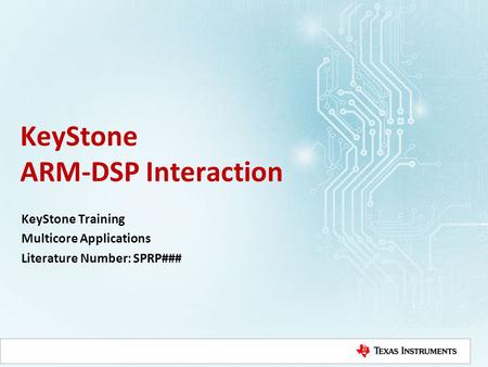 KeyStone ARM-DSP Interaction