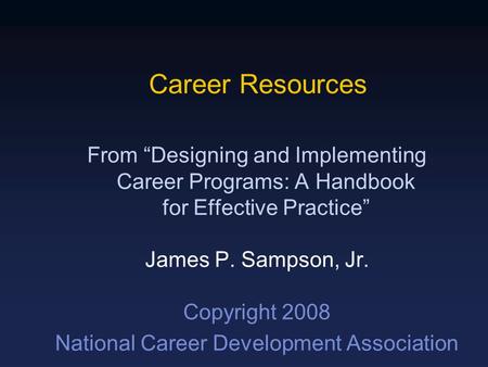 National Career Development Association