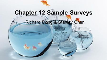 Chapter 12 Sample Surveys