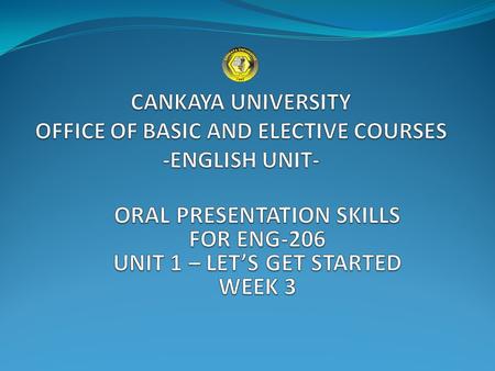 WARM-UP QUESTIONS  How often do you give presentations in your courses?....  When was the last time you gave a presentation in English? Was it a success?