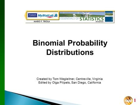 Binomial Probability Distributions